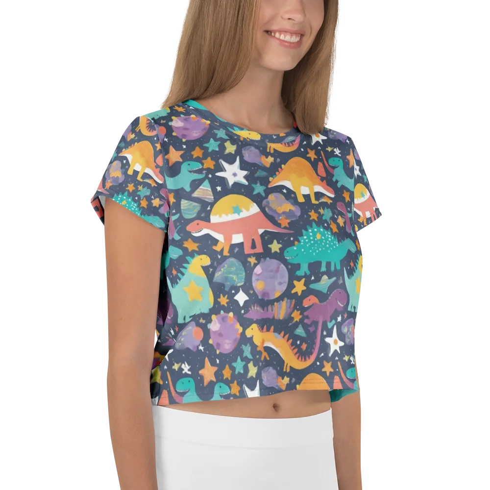 Dino Starfield on Crop Tee — Right