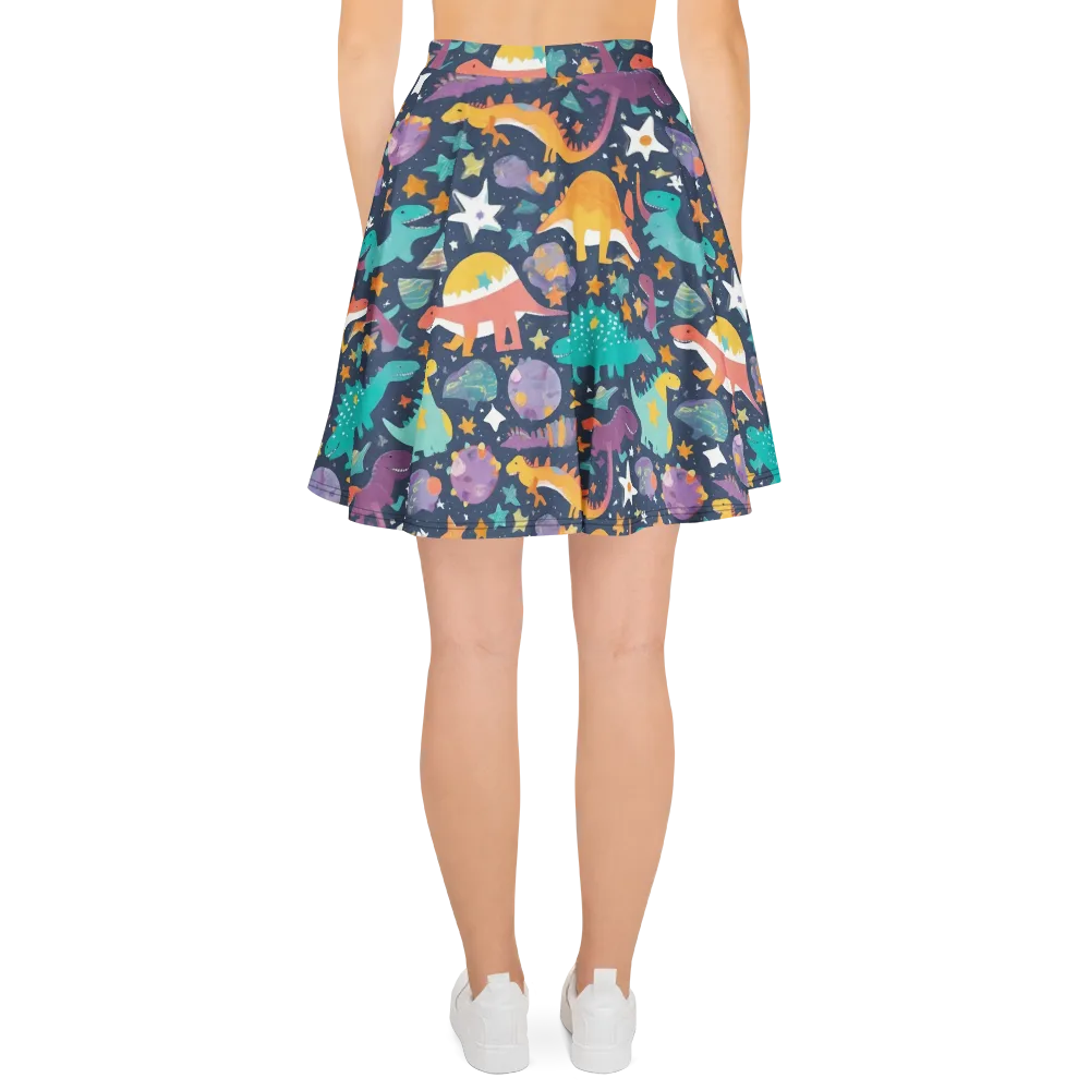 Dino Starfield on Skater Skirt — Back