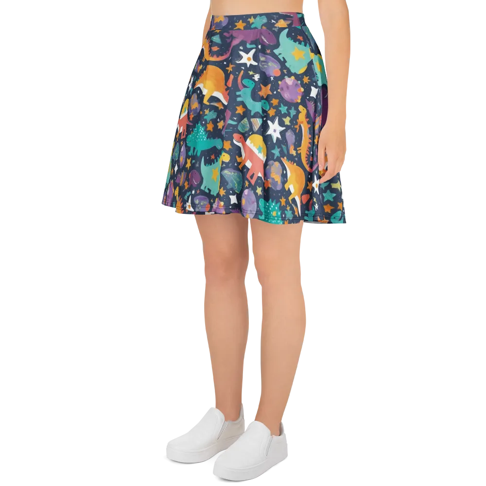 Dino Starfield on Skater Skirt — Left