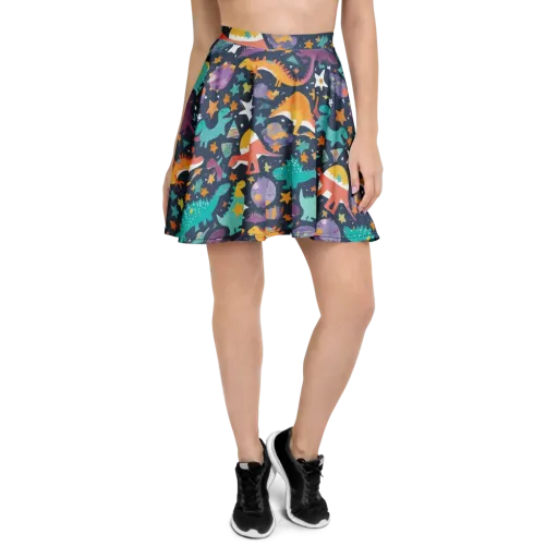 Dino Starfield on a Skater Skirt