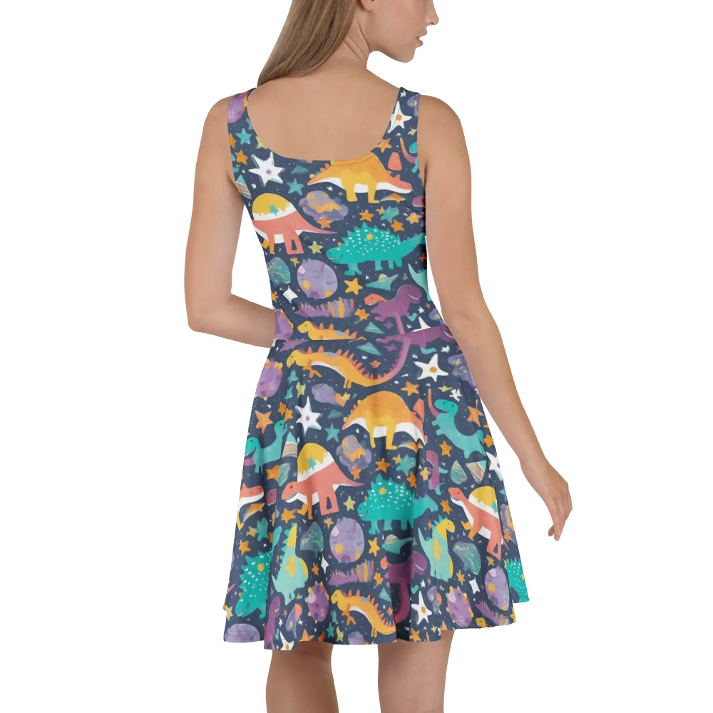 Dino Starfield on Skater Dress — Back