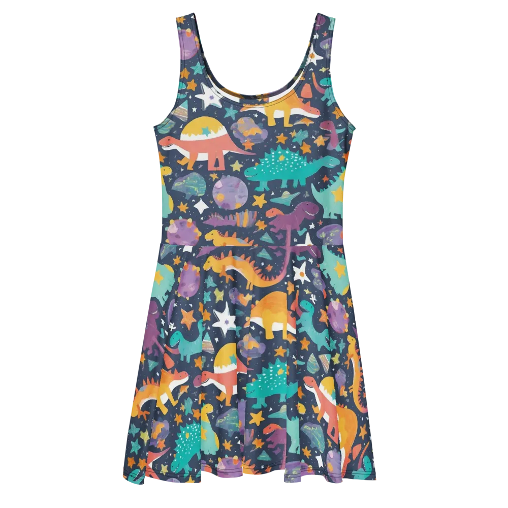 Dino Starfield on Skater Dress — Front