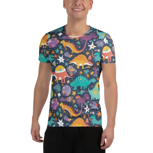 Dino Starfield on a Men's Athletic T-Shirt