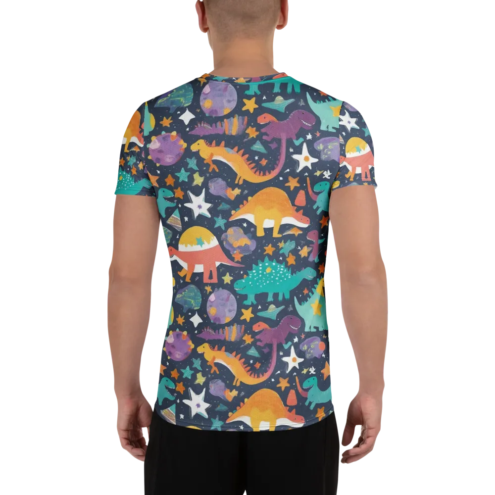 Dino Starfield on Men's Athletic T-Shirt — Back