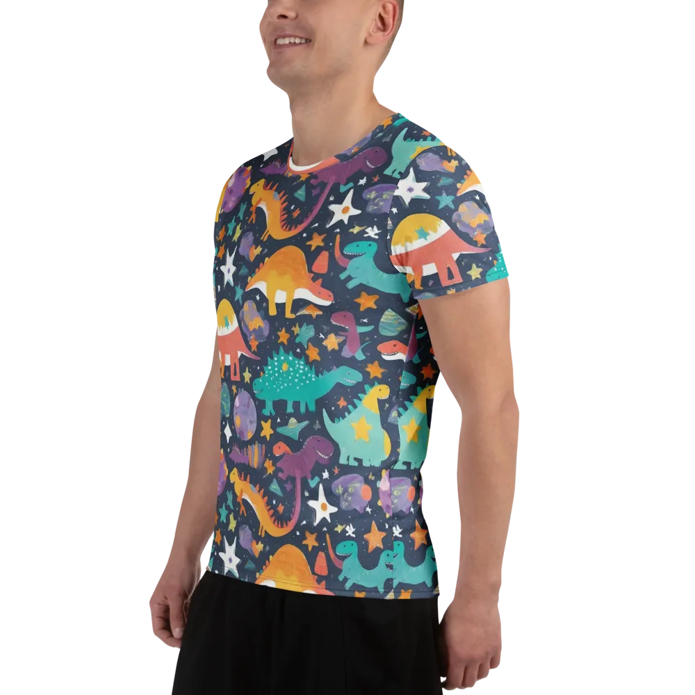 Dino Starfield on Men's Athletic T-Shirt — Left