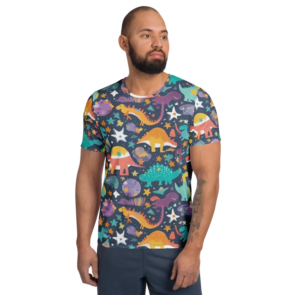 Dino Starfield on Men's Athletic T-Shirt — Front