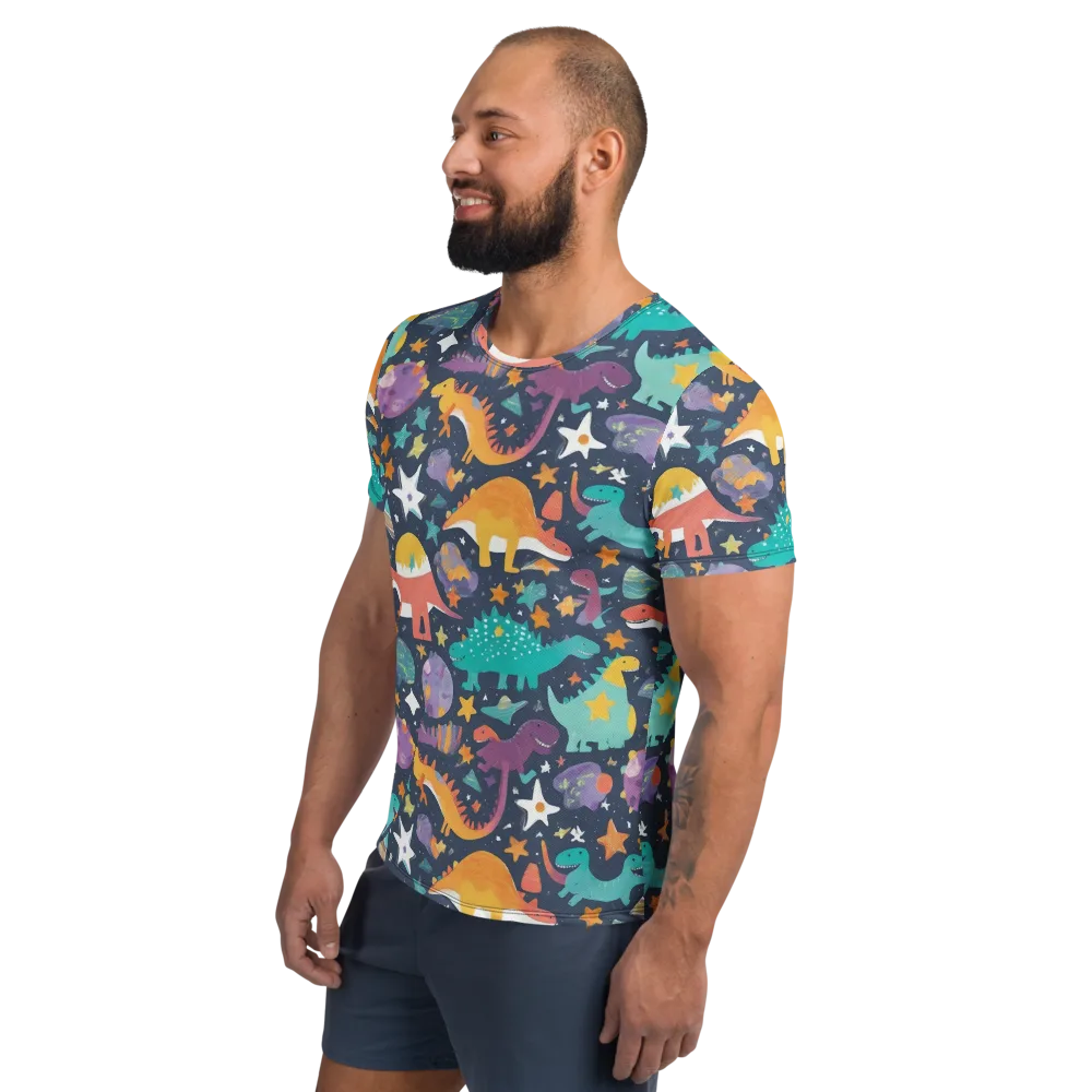 Dino Starfield on Men's Athletic T-Shirt — Left