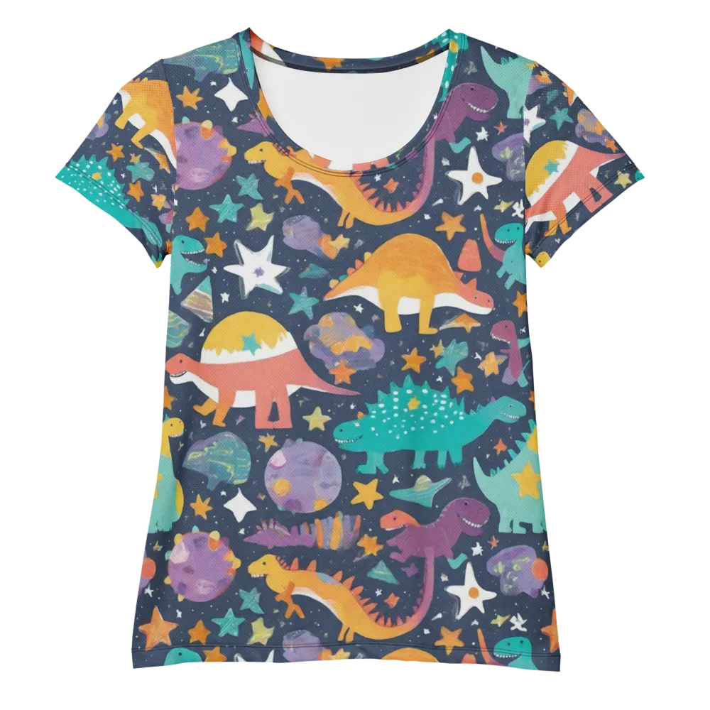 Dino Starfield on Women's Athletic T-Shirt — Front