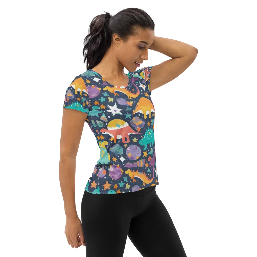 Dino Starfield on Women's Athletic T-Shirt — Right