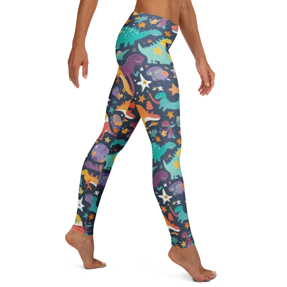 Dino Starfield on Leggings — Right
