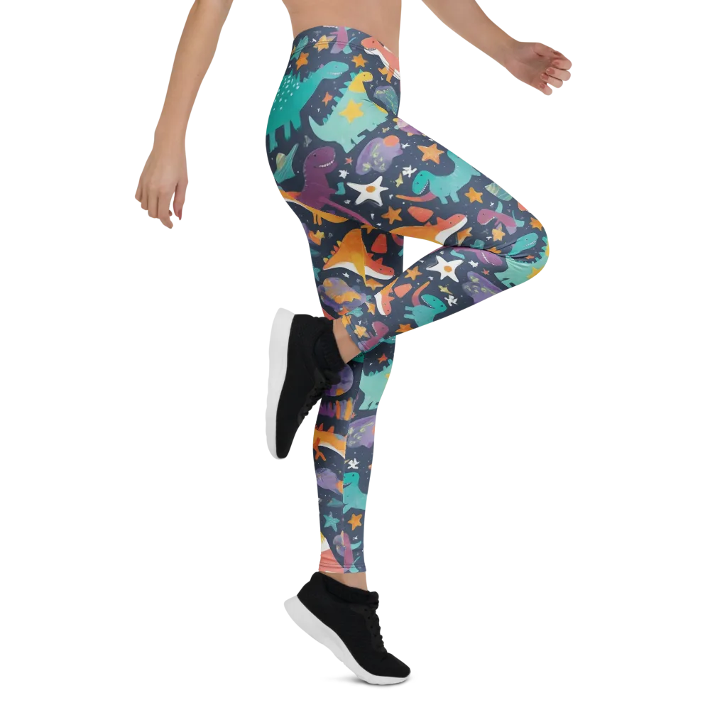 Dino Starfield on Leggings — Right