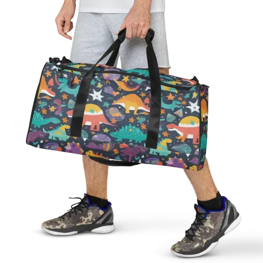 Dino Starfield on a Duffle Bag