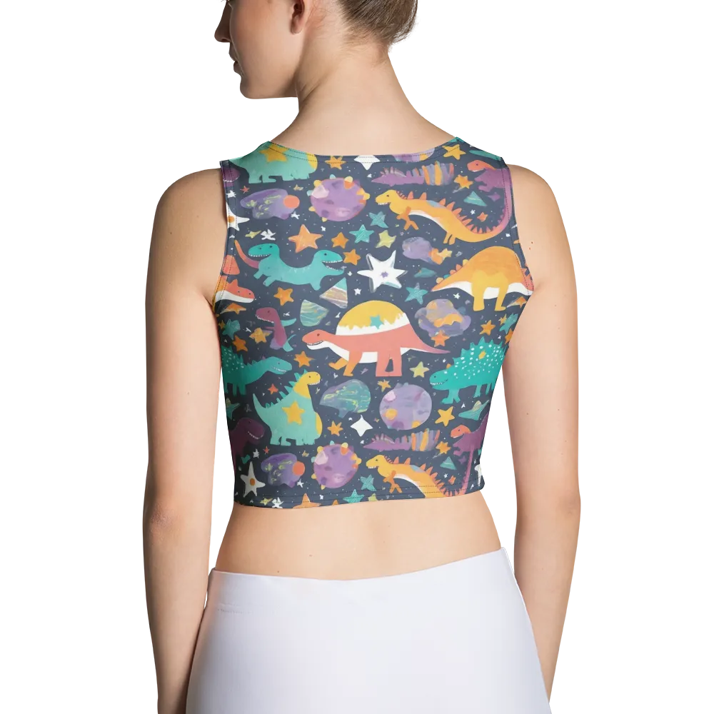 Dino Starfield on Crop Top — Back