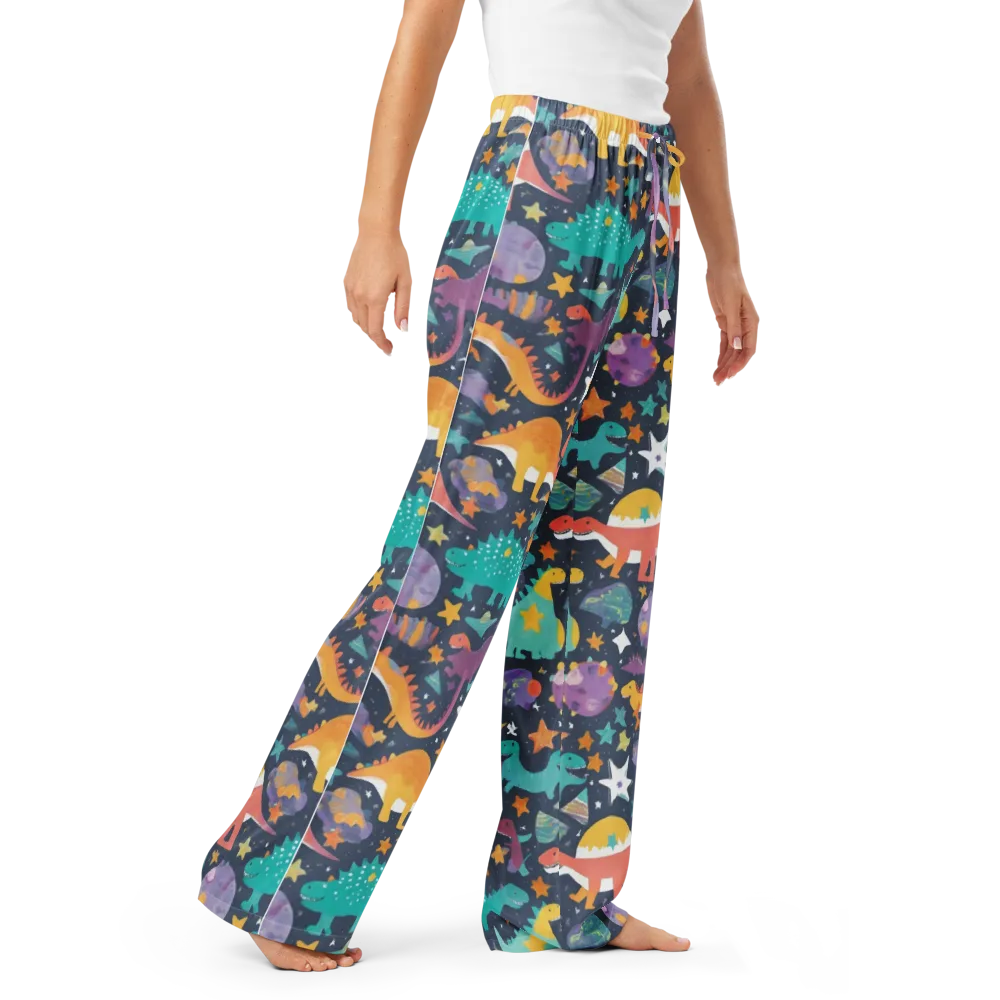 Dino Starfield on Women's Pajama Pants — Right Front
