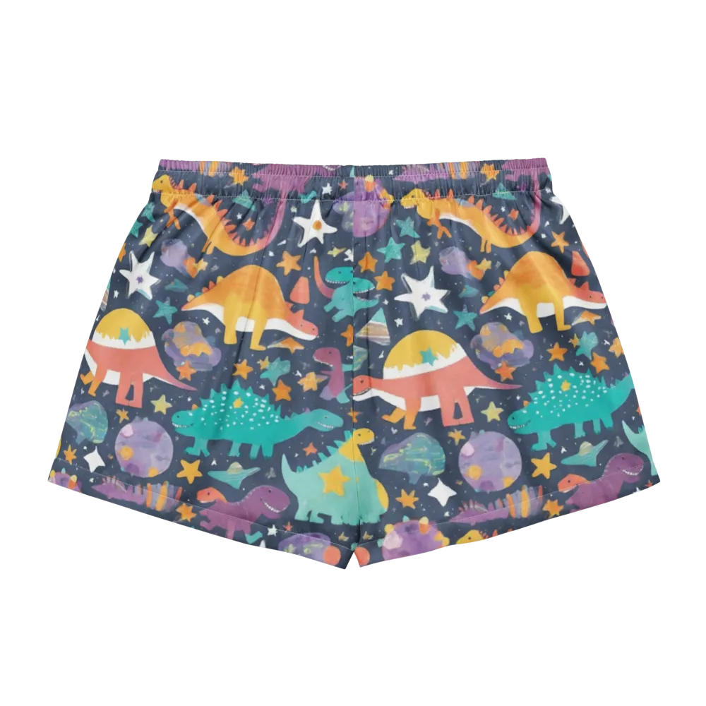 Dino Starfield on Women's Pajama Shorts — Back
