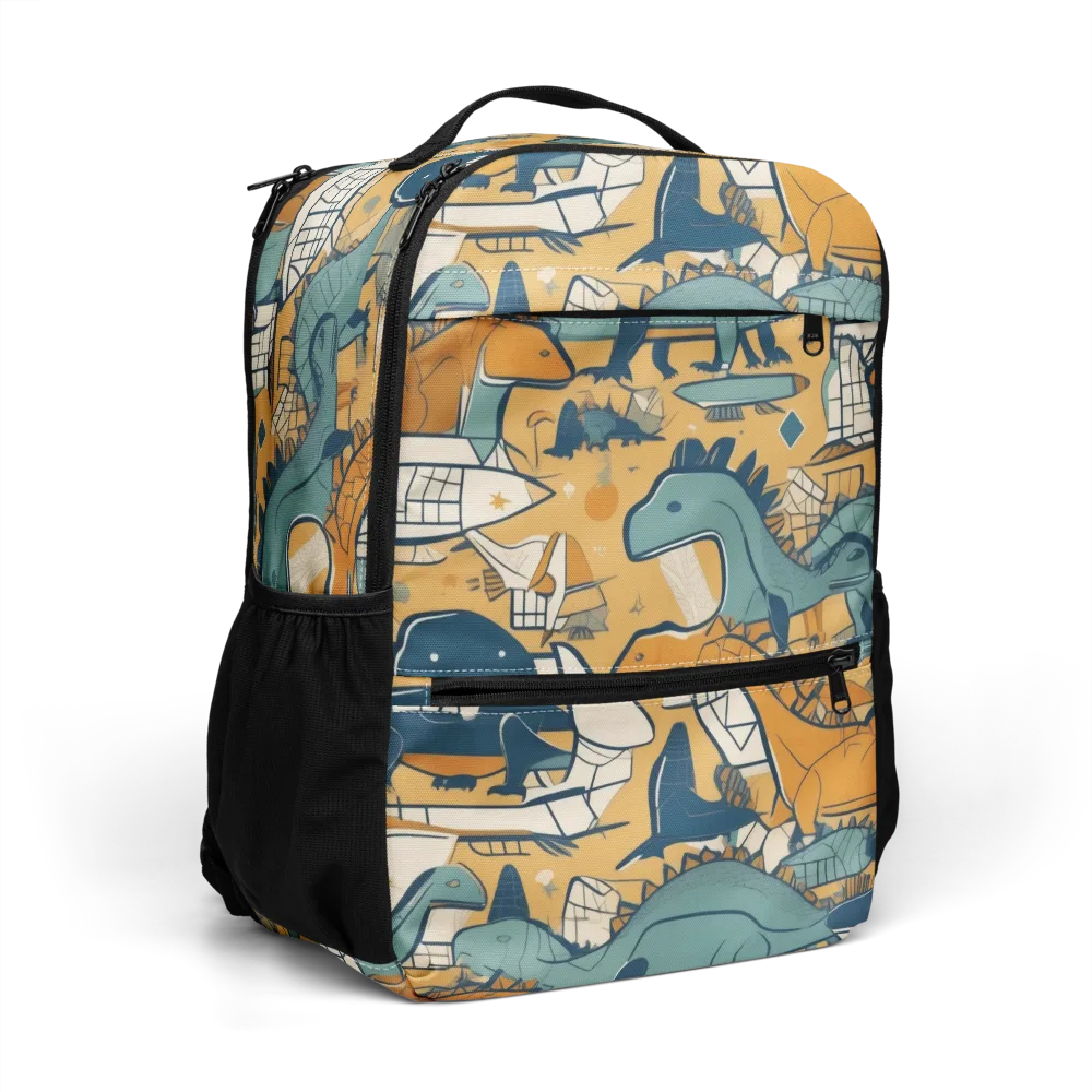 Jurassic Drift on Utility Backpack — Right Front
