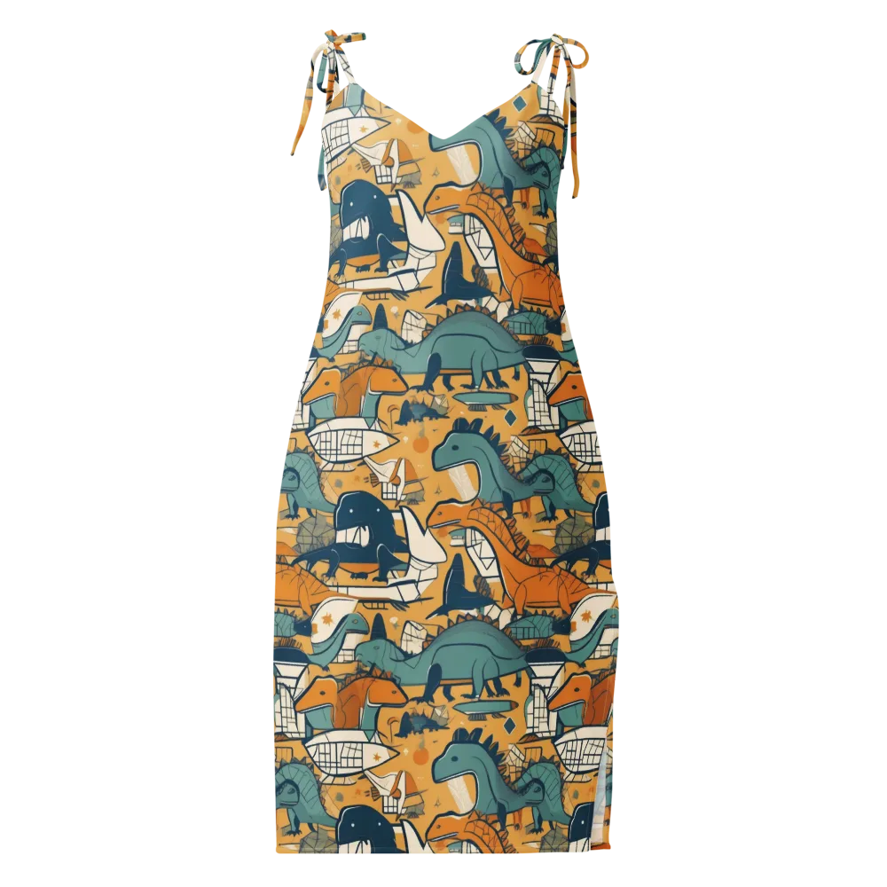 Jurassic Drift on Slip Dress — Front