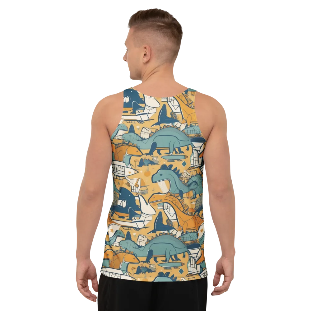 Jurassic Drift on Men's Tank Top — Back