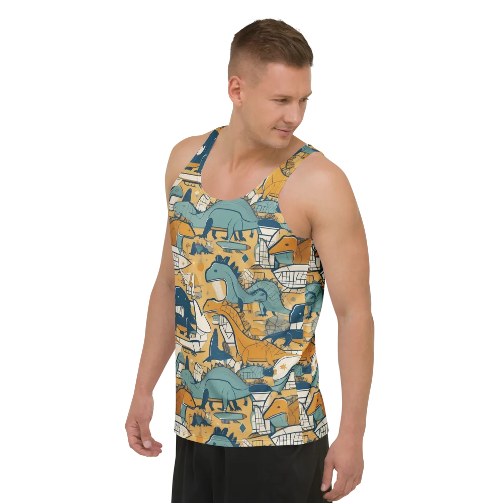Jurassic Drift on Men's Tank Top — Left Front