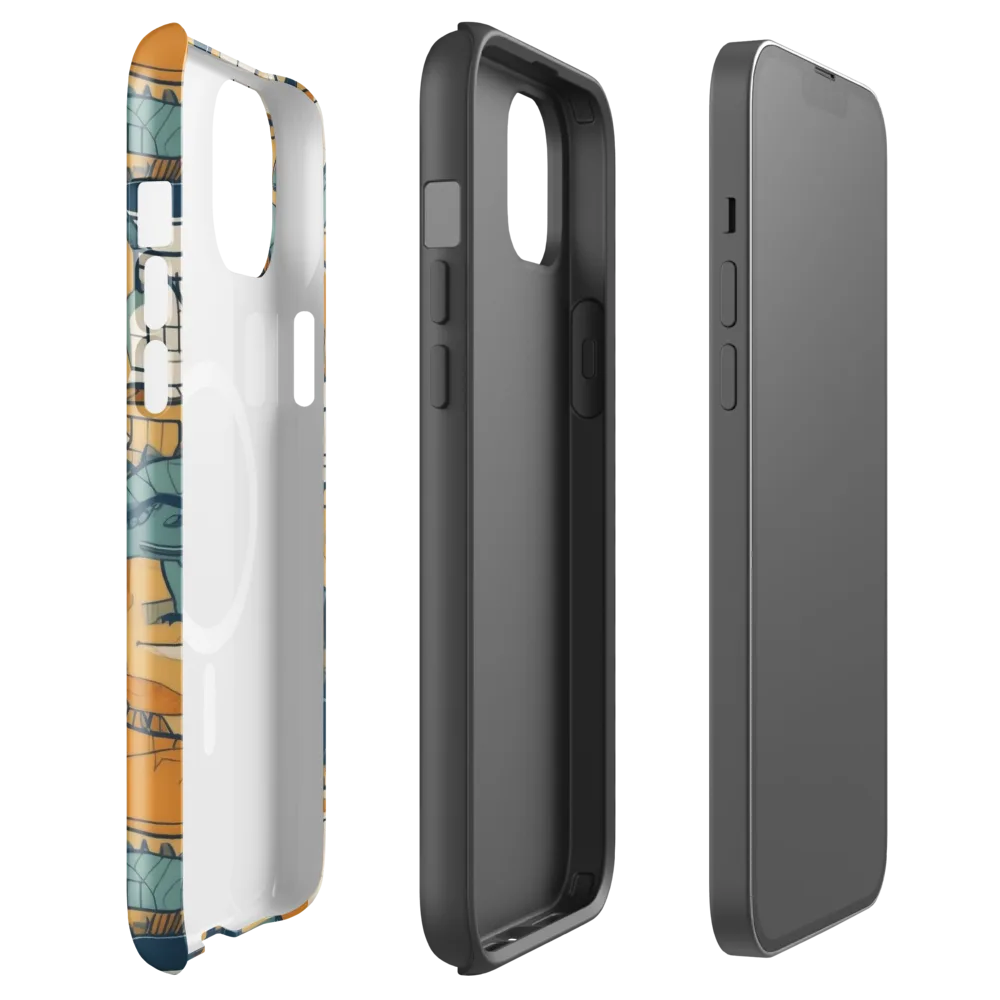 Jurassic Drift on MagSafe Tough Case for iPhone® — Front