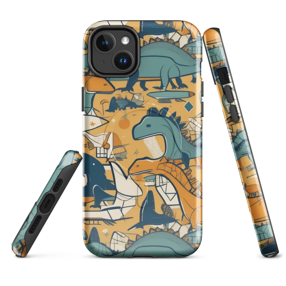 Jurassic Drift on MagSafe Tough Case for iPhone® — Front