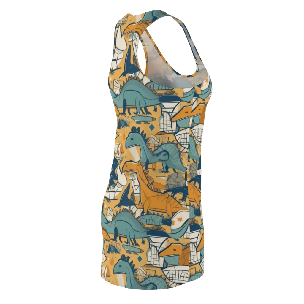 Jurassic Drift on Racerback Dress — Back Side