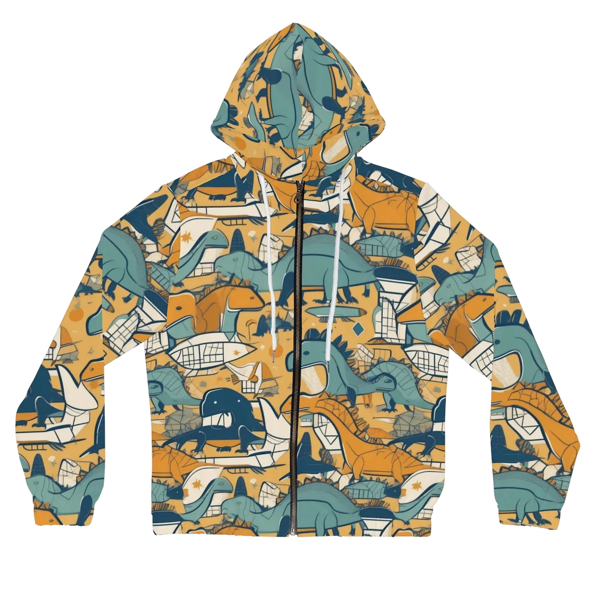 Jurassic Drift on Women's Full-Zip Hoodie — Front