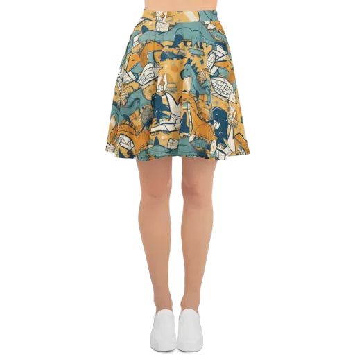 Jurassic Drift on a Skater Skirt