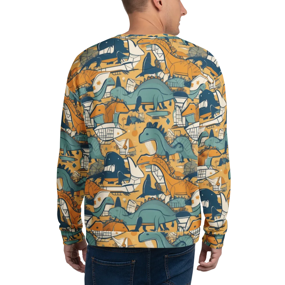 Jurassic Drift on Sweatshirt — Back