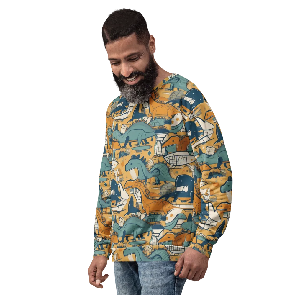 Jurassic Drift on Sweatshirt — Left Front