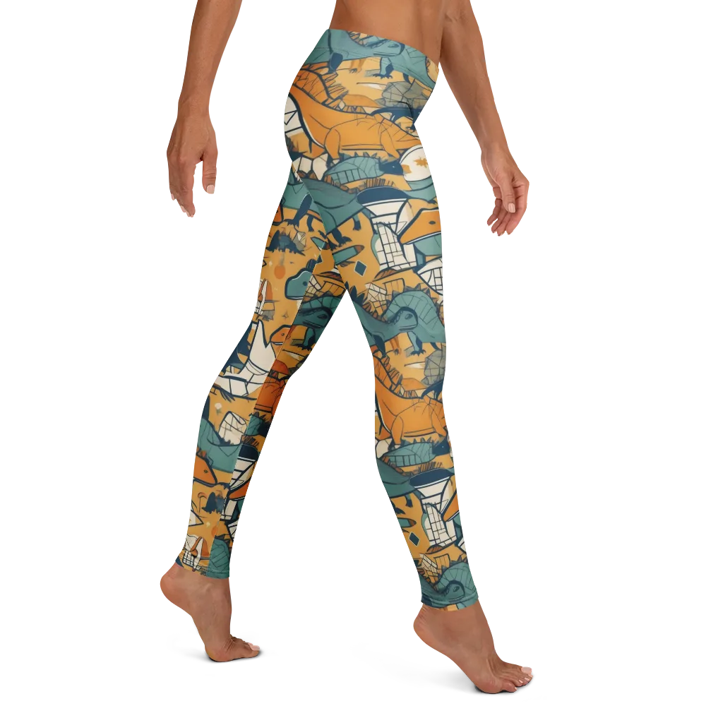 Jurassic Drift on Leggings — Right