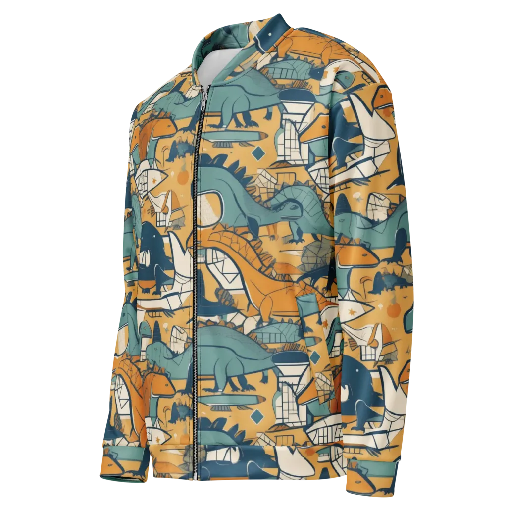 Jurassic Drift on Bomber Jacket — Left Front