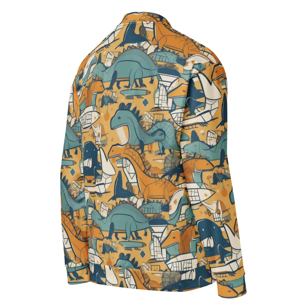 Jurassic Drift on Bomber Jacket — Right Back