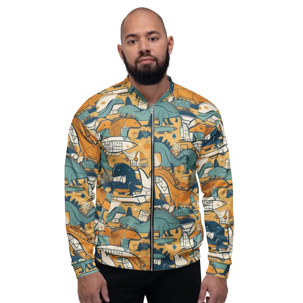 Jurassic Drift on Bomber Jacket — Front
