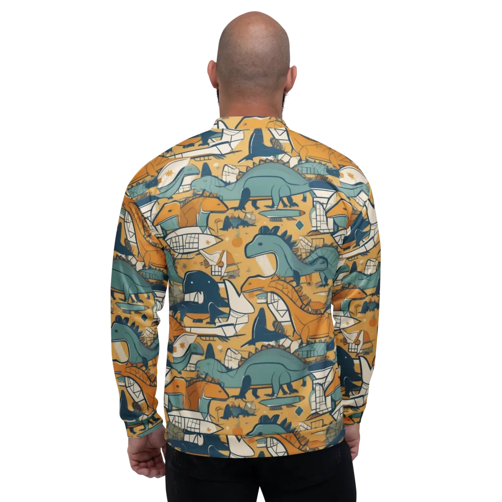 Jurassic Drift on Bomber Jacket — Back