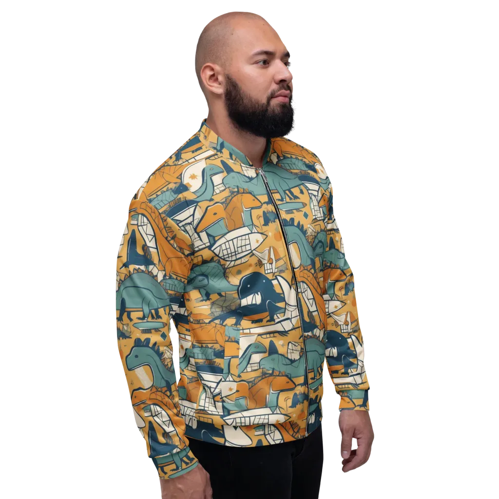 Jurassic Drift on Bomber Jacket — Right