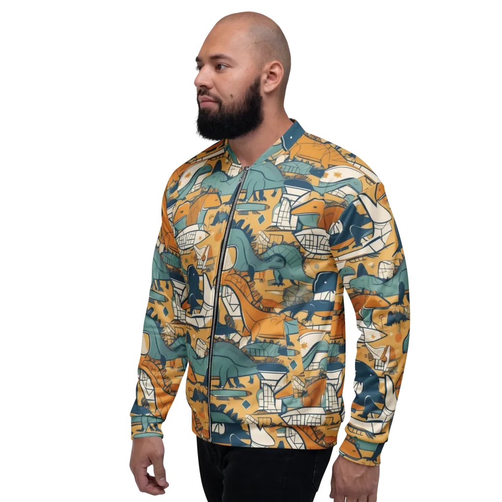 Jurassic Drift on Bomber Jacket — Left
