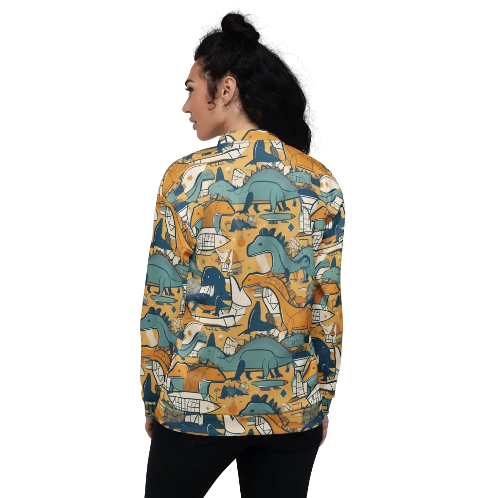 Jurassic Drift on Bomber Jacket — Back