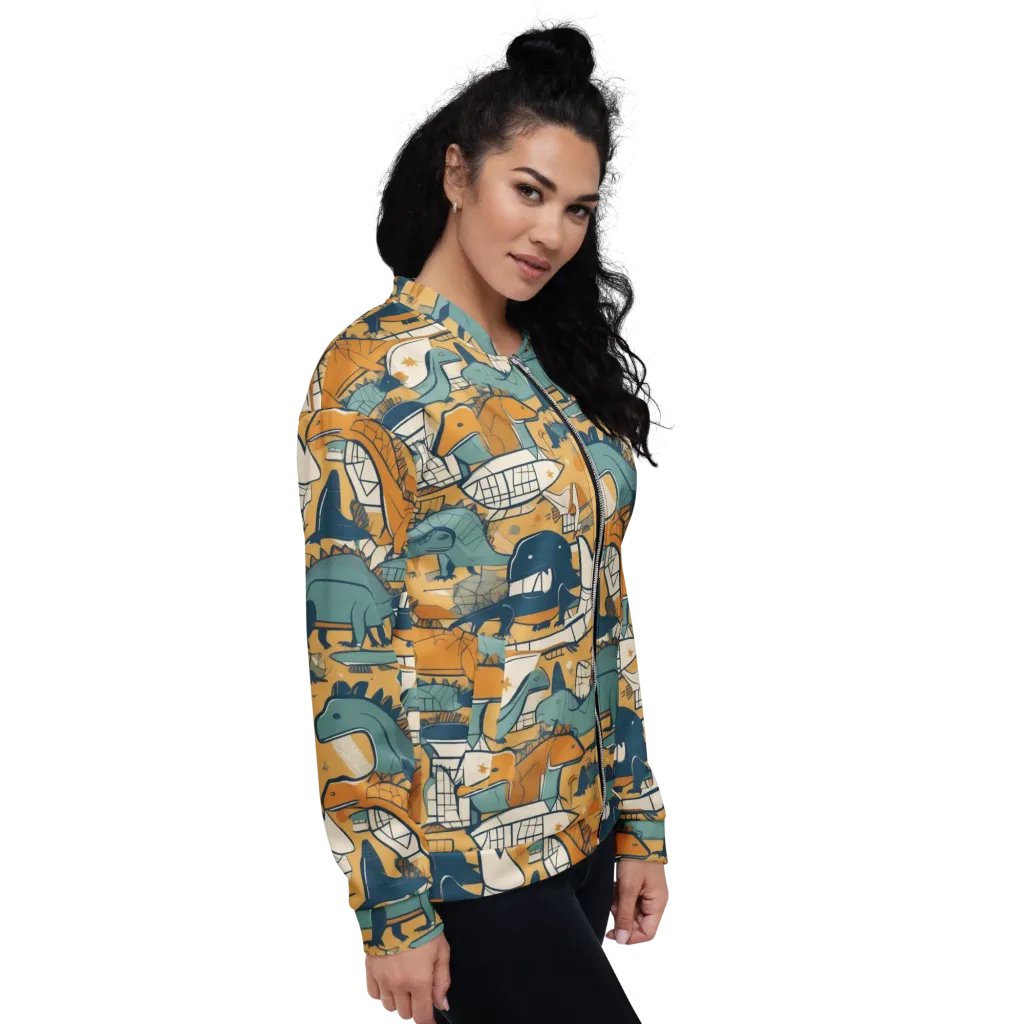 Jurassic Drift on Bomber Jacket — Right