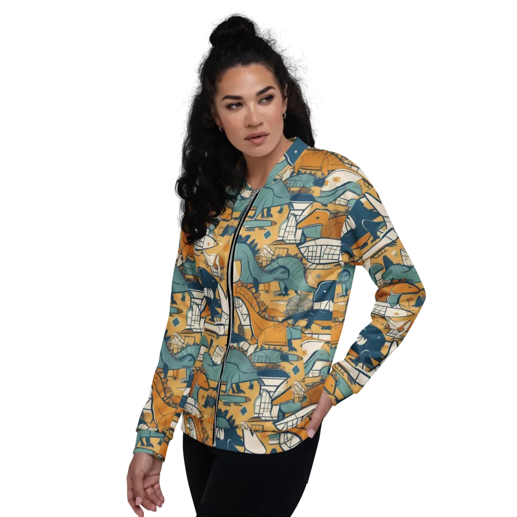 Jurassic Drift on Bomber Jacket — Left