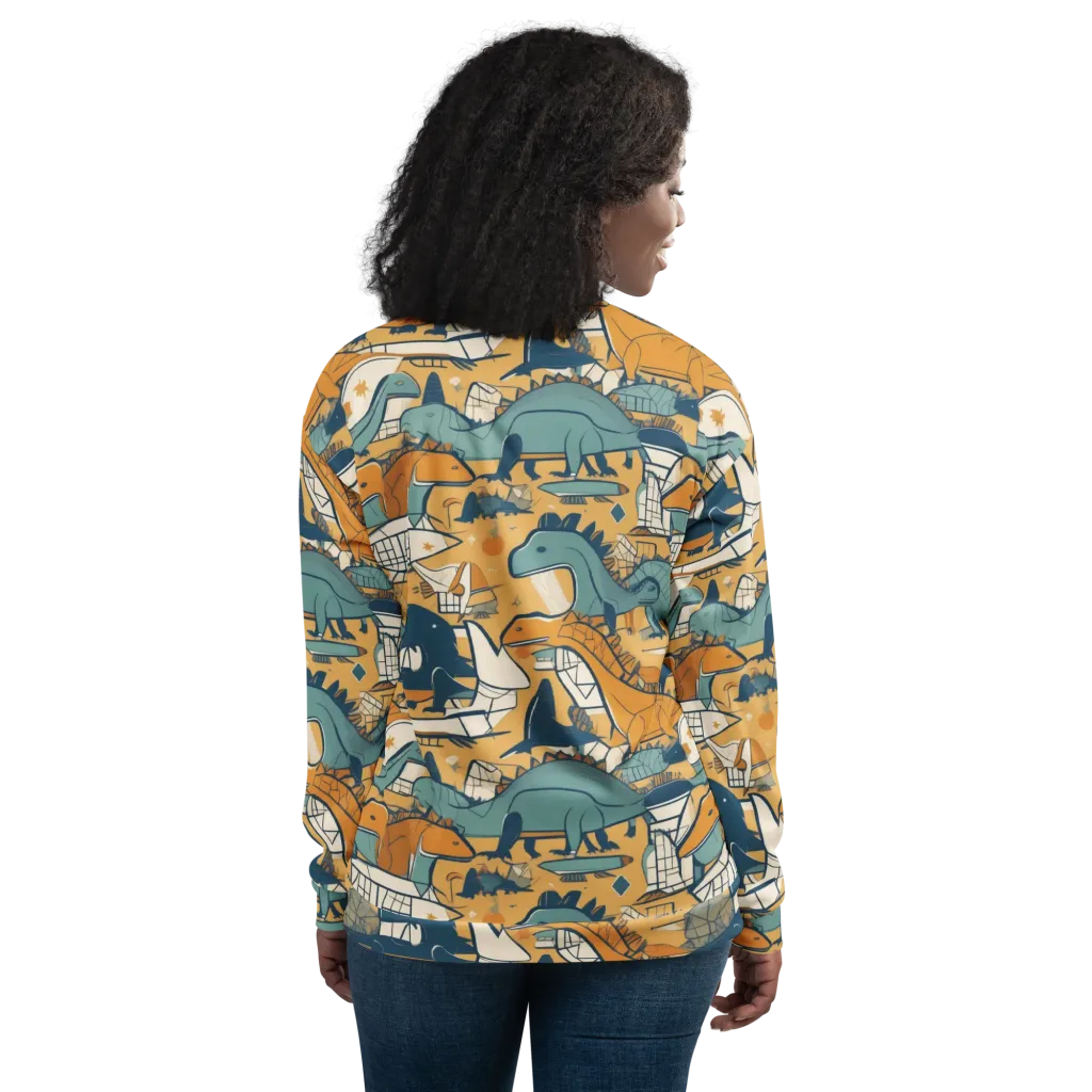 Jurassic Drift on Bomber Jacket — Back