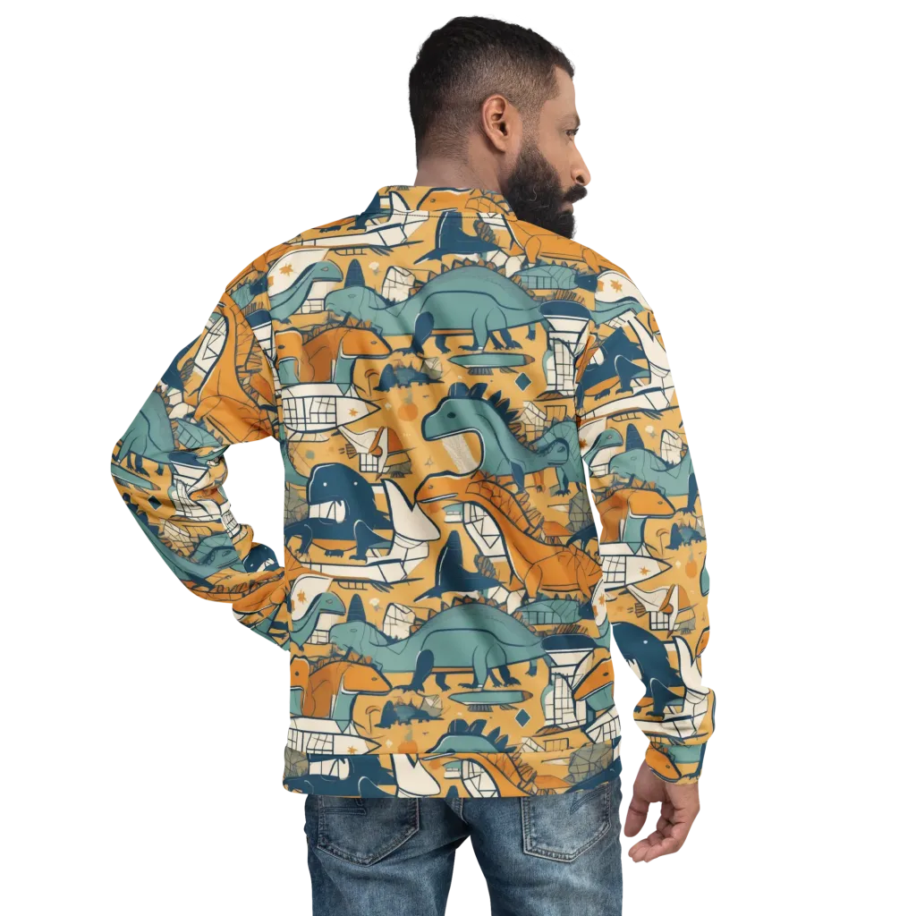 Jurassic Drift on Bomber Jacket — Back