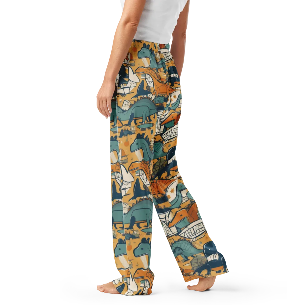 Jurassic Drift on Women's Pajama Pants — Left