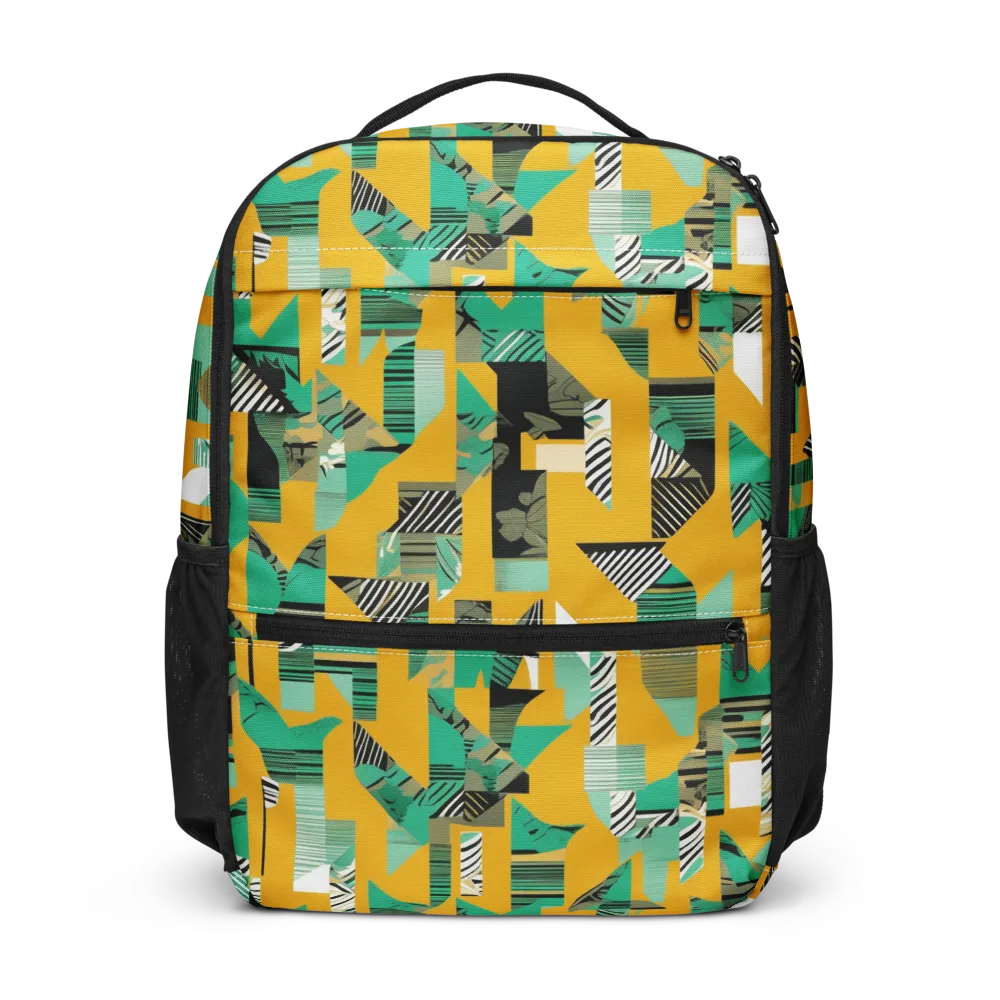 Citrus Collage on Utility Backpack — Front