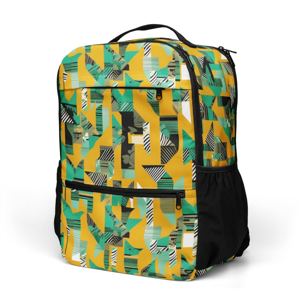 Citrus Collage on Utility Backpack — Left Front