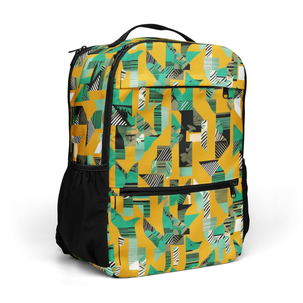 Citrus Collage on Utility Backpack — Right Front