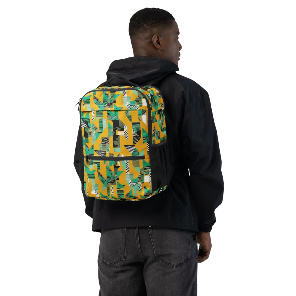 Citrus Collage on Utility Backpack — Back