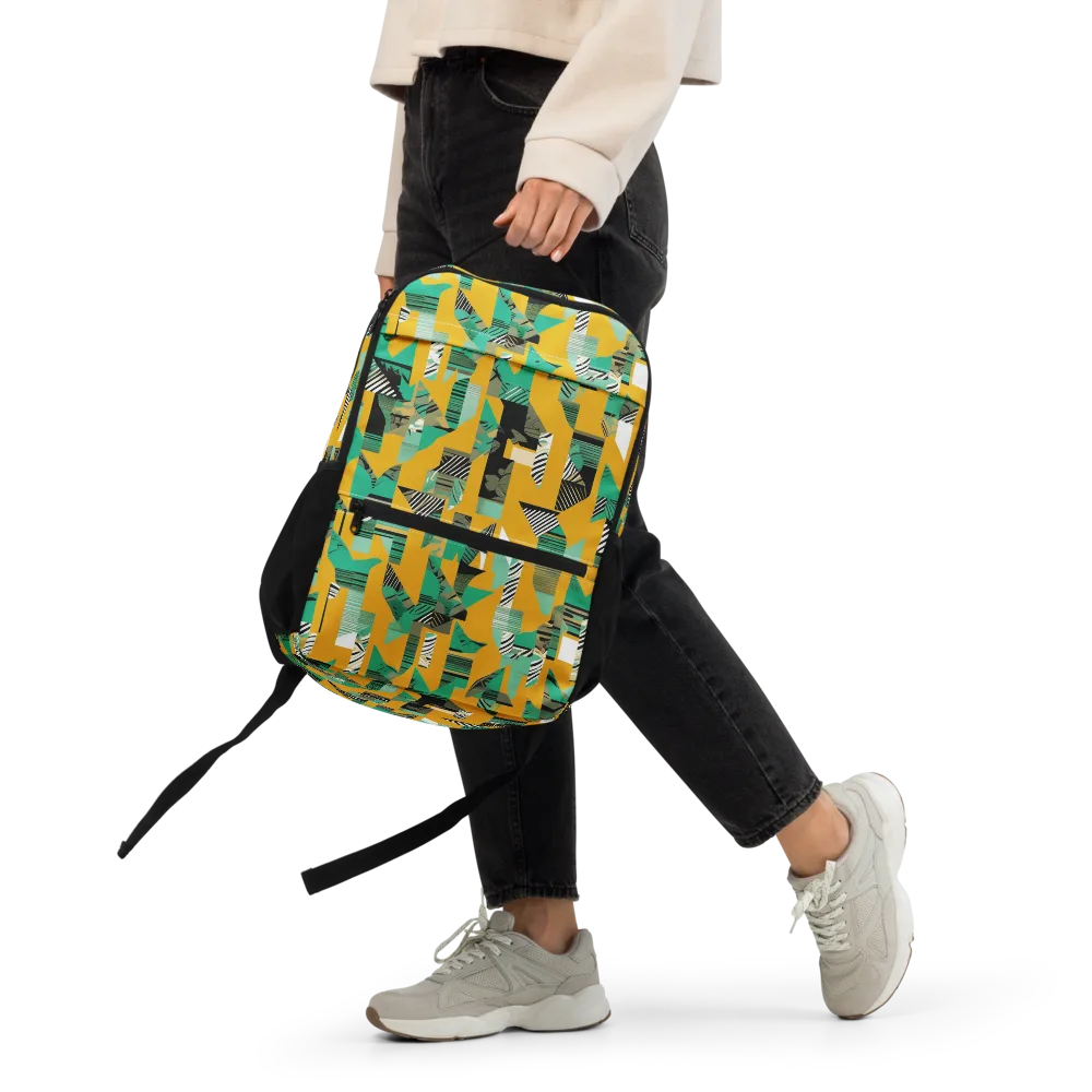 Citrus Collage on Utility Backpack — Front