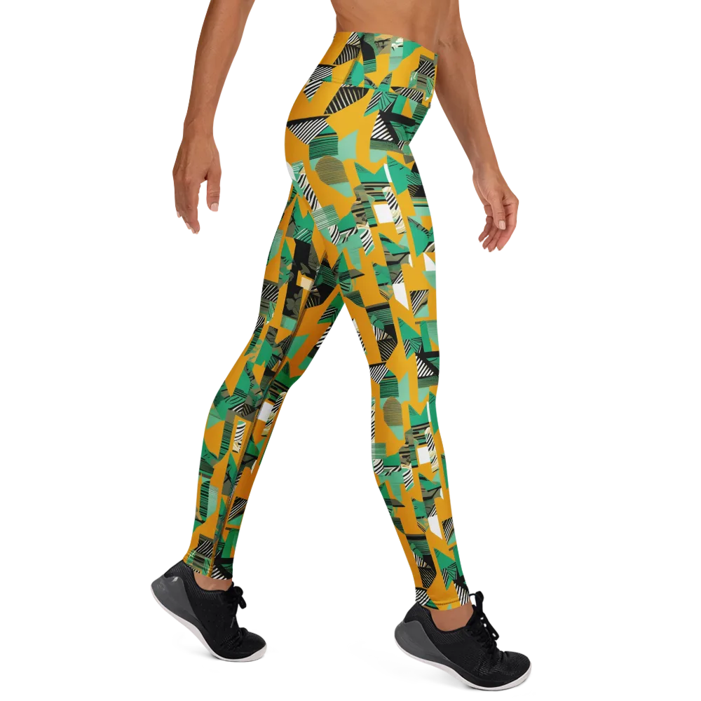 Citrus Collage on Yoga Leggings — Right