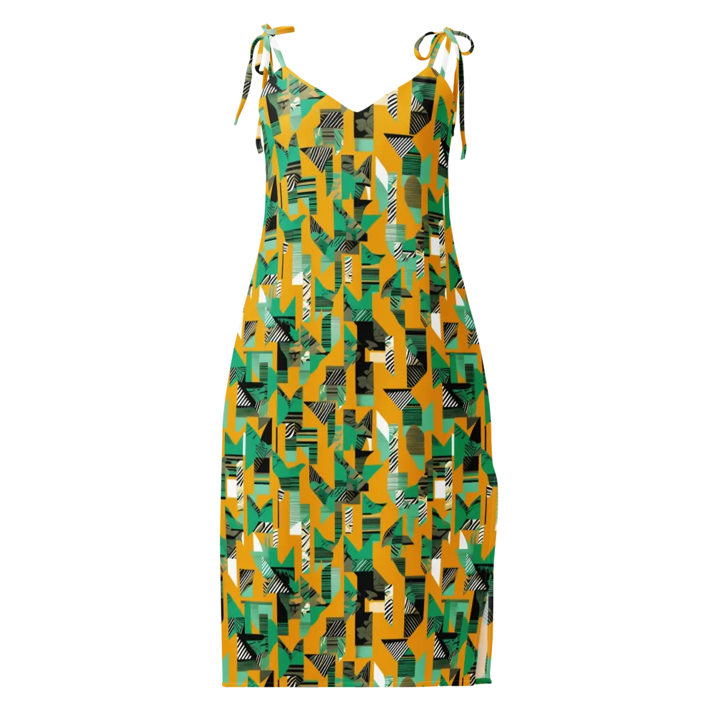 Citrus Collage on Slip Dress — Front